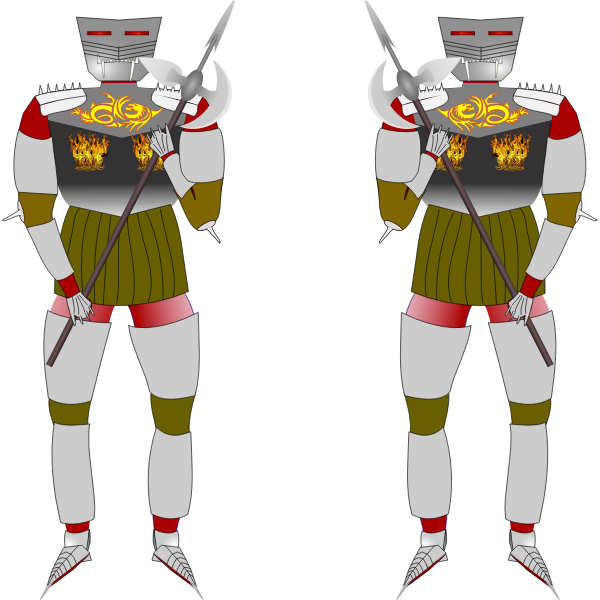 SVG demone guerriero