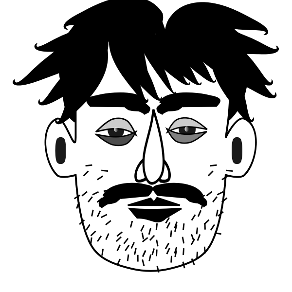 SVG Depressed man