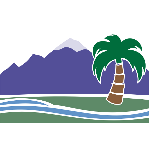 SVG Desert and mountain image