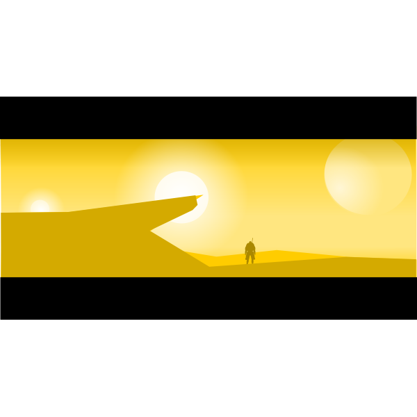 SVG Desert planet