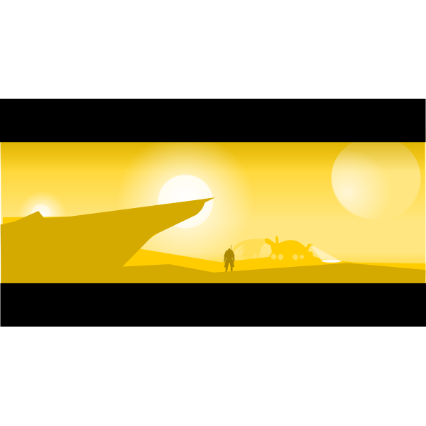 SVG Desert planet image