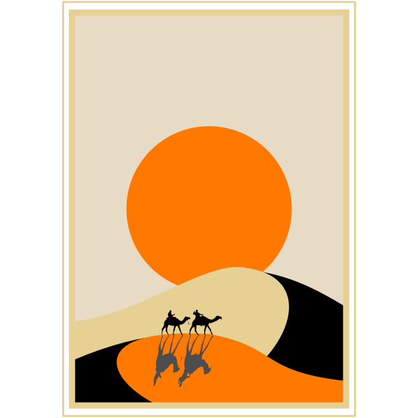 SVG Desert poster