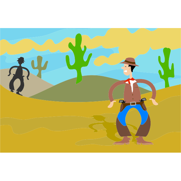 SVG Desert showdown