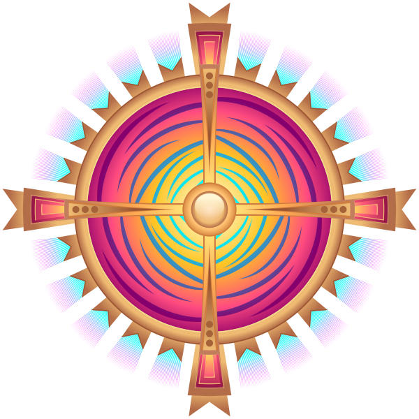 SVG Design element with a cross