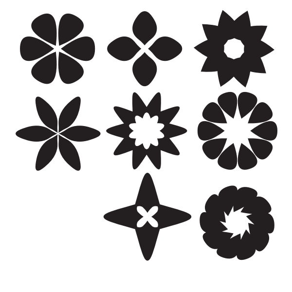 SVG Design elements silhouette