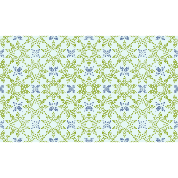 SVG Designer pattern in green and blue