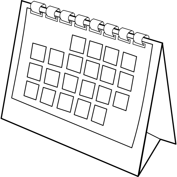 SVG Desk calendar vector illustration