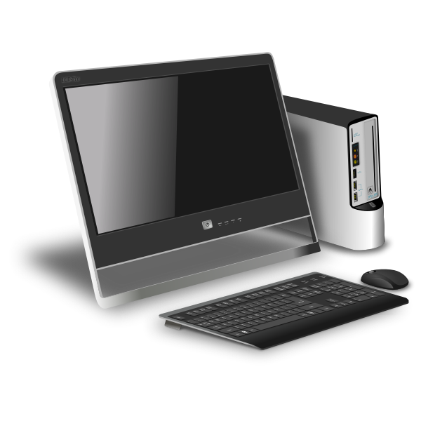 SVG Desktop computer vector image