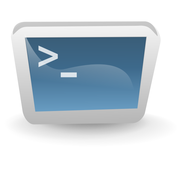SVG Desktop terminal vector image