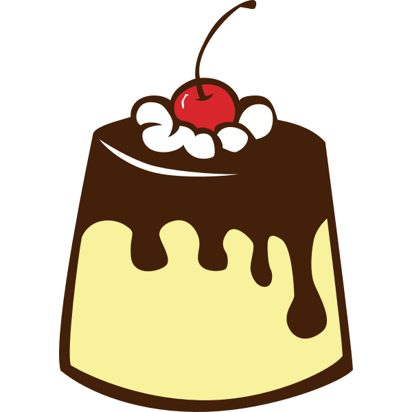 SVG Dessert with chocolate topping