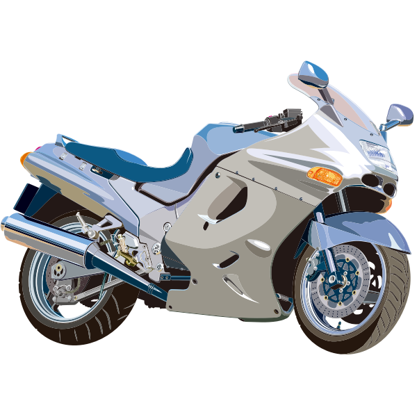 SVG Detailed motorcycle