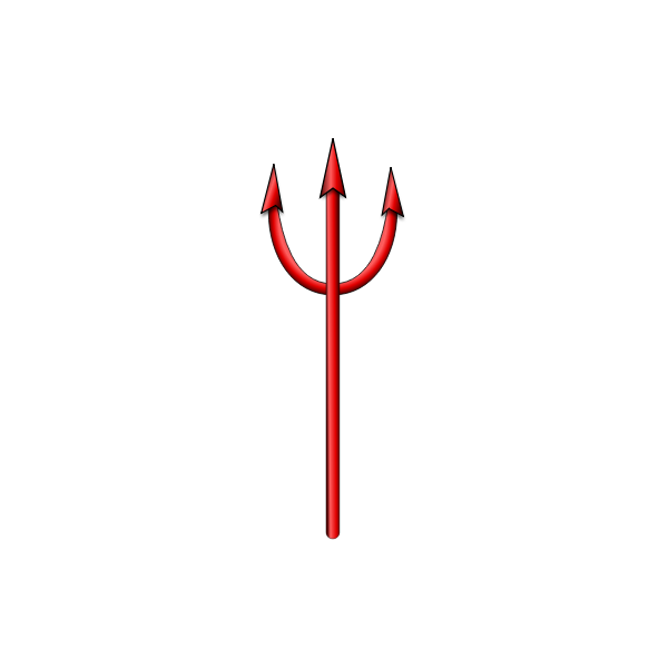 SVG devil pitchfork