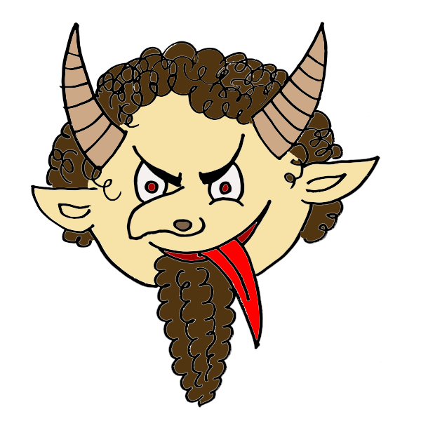 SVG Devil with beard