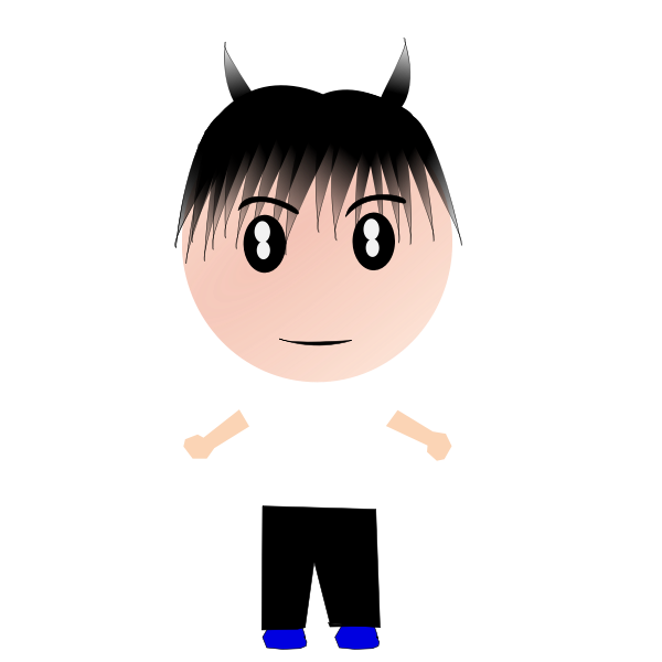 SVG Devilish boy