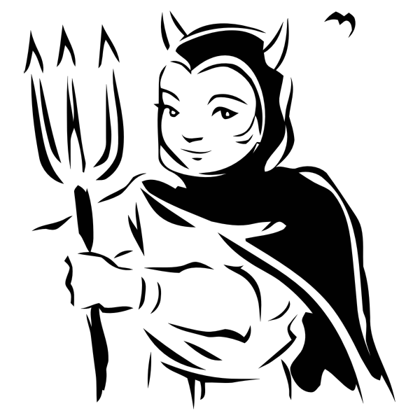 SVG Devilish girl