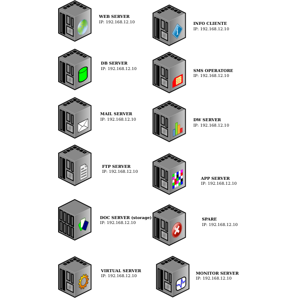SVG DEX servers vector drawing