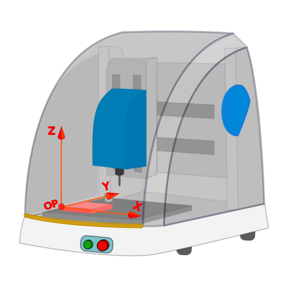 SVG Dharlyrobot dental milling machine vector image