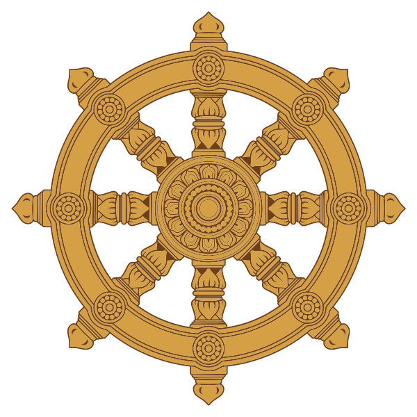 SVG Dharma wheel