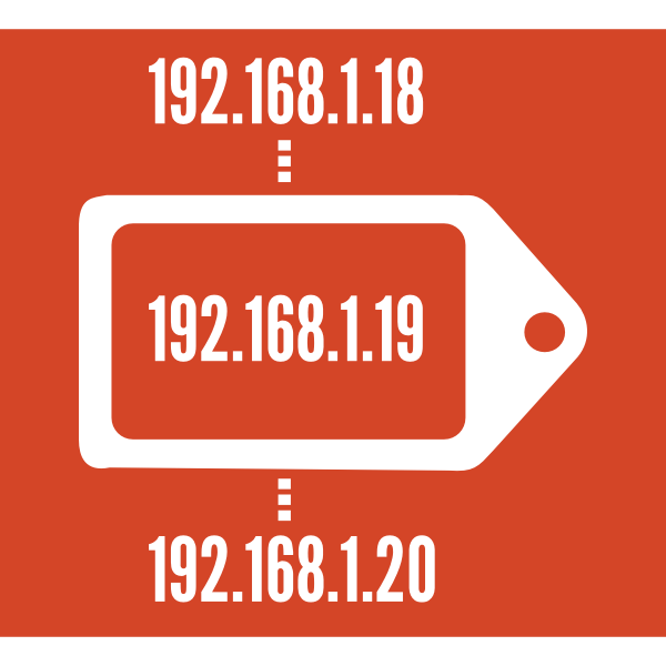 SVG DHCP symbol label vector image