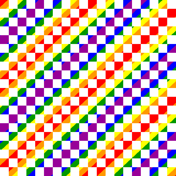 SVG Diagonal rainbow pattern