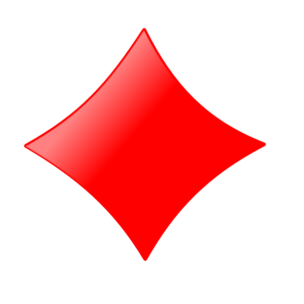 SVG Diamond card sign vector illustration