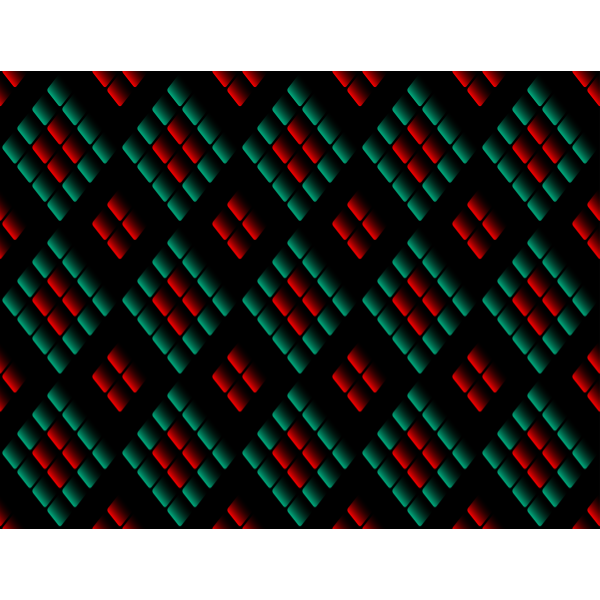 SVG Diamond pattern in green and red