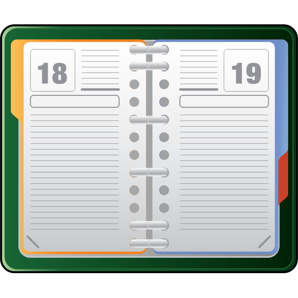 SVG Diary vector clip art