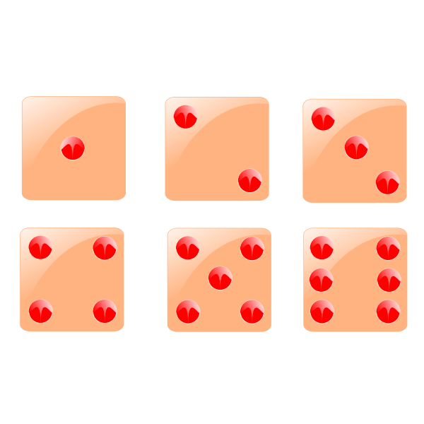 SVG Dice 1 to 6