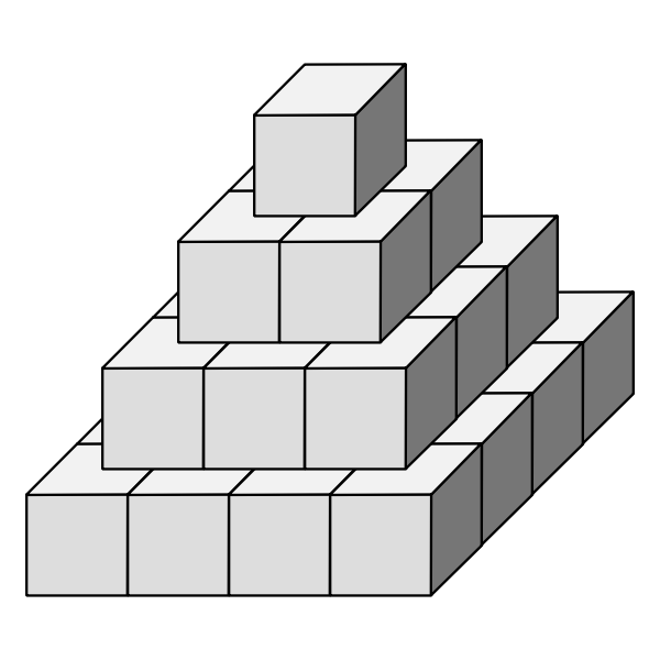 SVG Dice pyramid