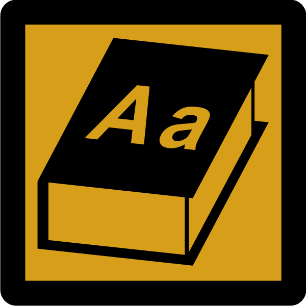 SVG Dictionary pictogram icon
