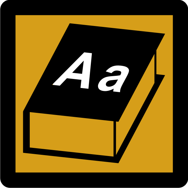 SVG Dictionary pictogram symbol