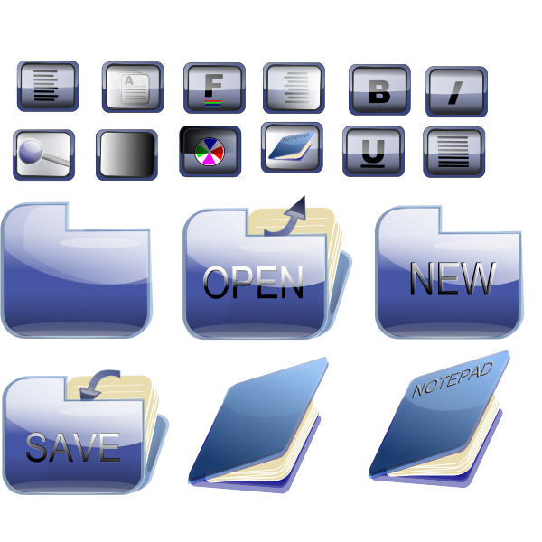 SVG Differen folder icons