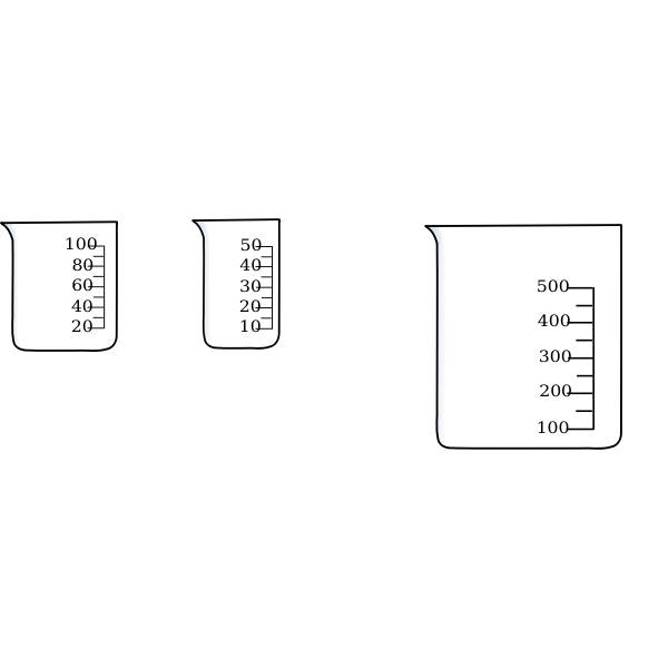 SVG Different beakers