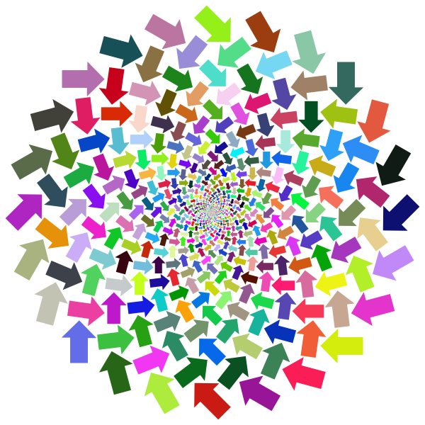 SVG Different color arrows