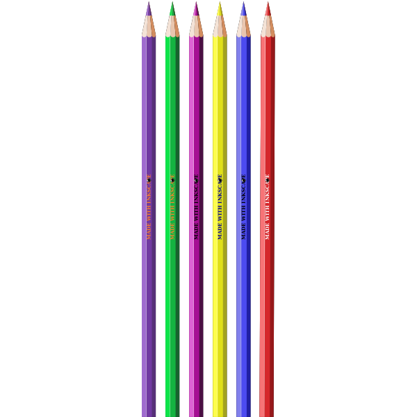 SVG Different coloured pencils