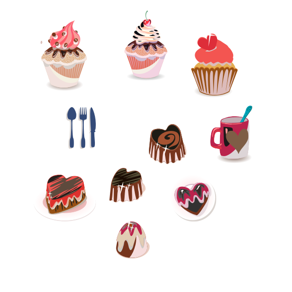 SVG Different desserts