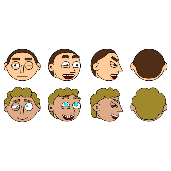 SVG Different face pattern