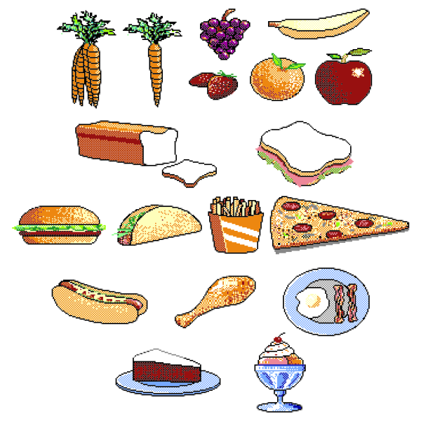 SVG Different food
