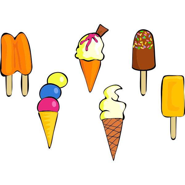 SVG Different ice-creams