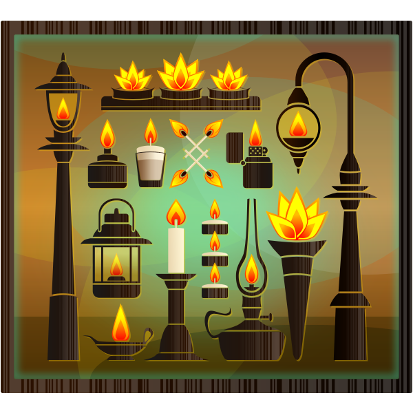 SVG Different lamps