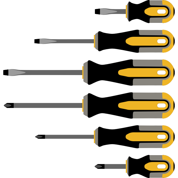 SVG Different screwdrivers