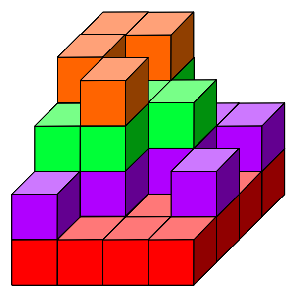 SVG Differently colored cubes