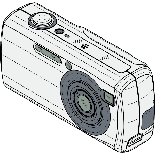 SVG Digital camera vector drawing