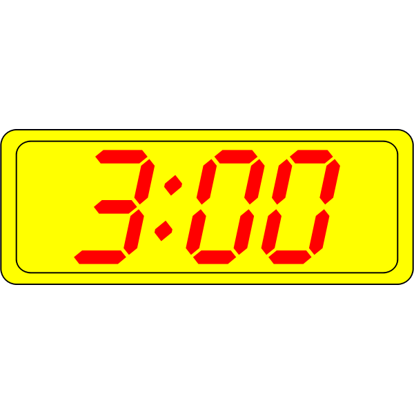 SVG Digital clock display vector illustration