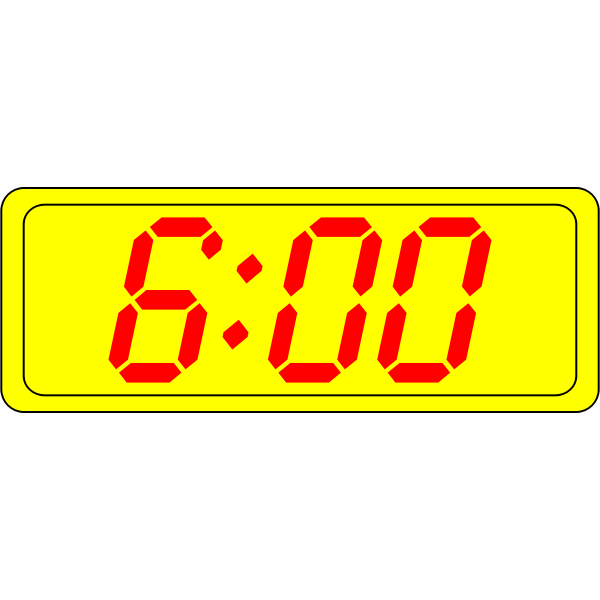 SVG Digital clock display vector illustration