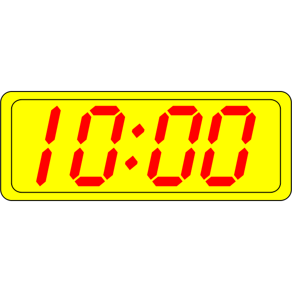 SVG Digital clock display vector illustration