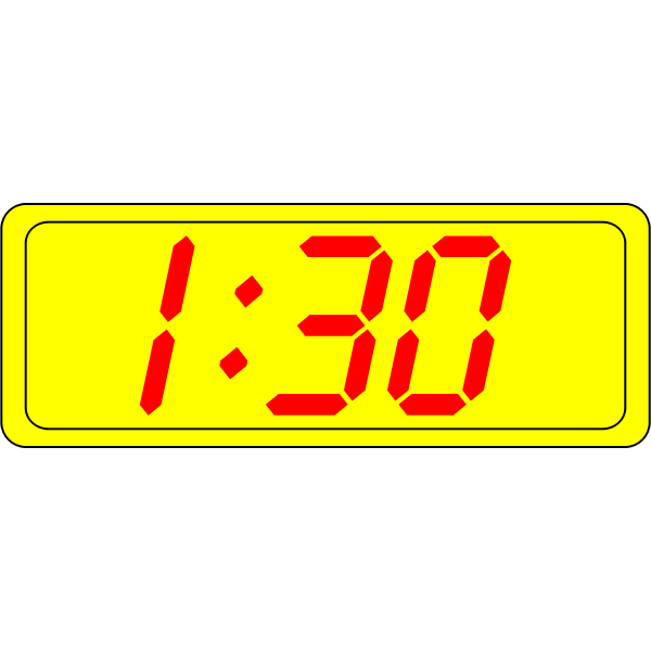 SVG Digital clock display vector image