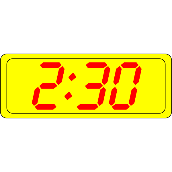 SVG Digital clock display vector image