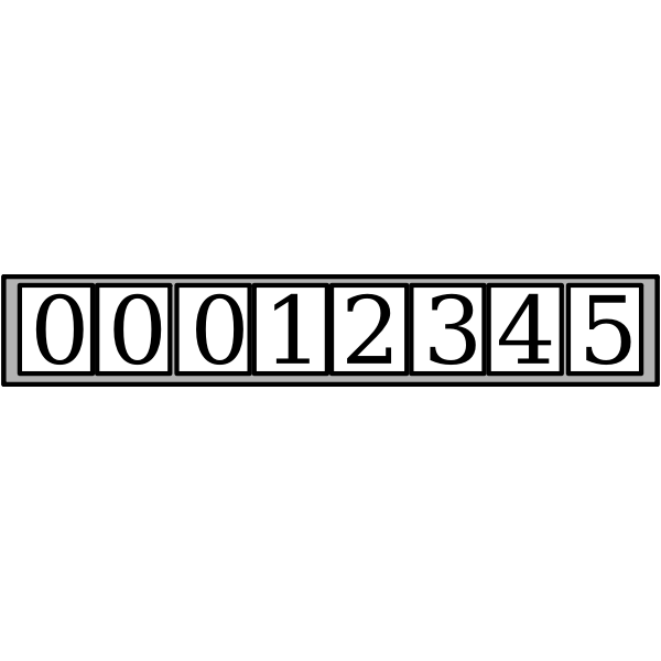 SVG Digital counter vector image