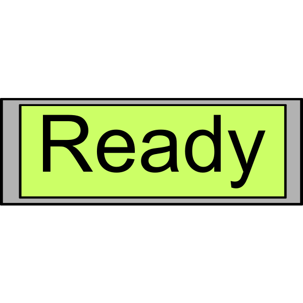 SVG Digital Display quotReadyquot vector image